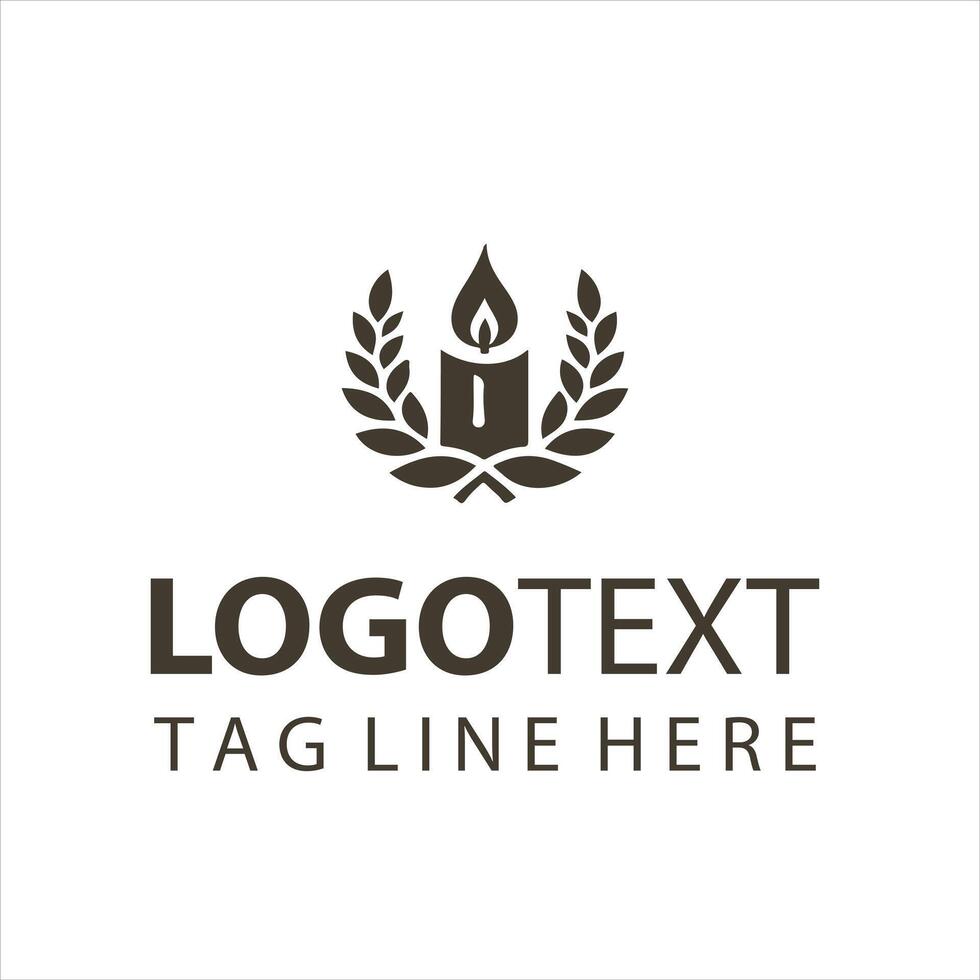 Luxe Candle Co candle logo vector
