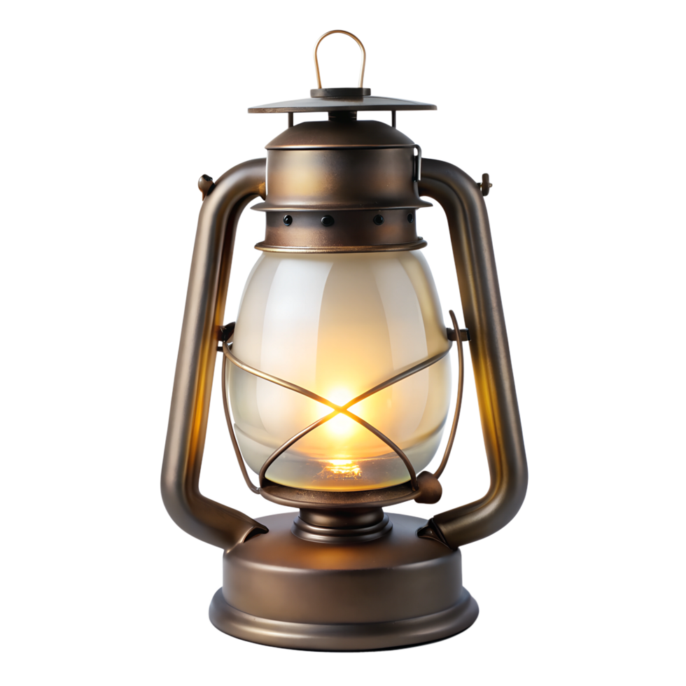 Glowing 3D Lantern Design png