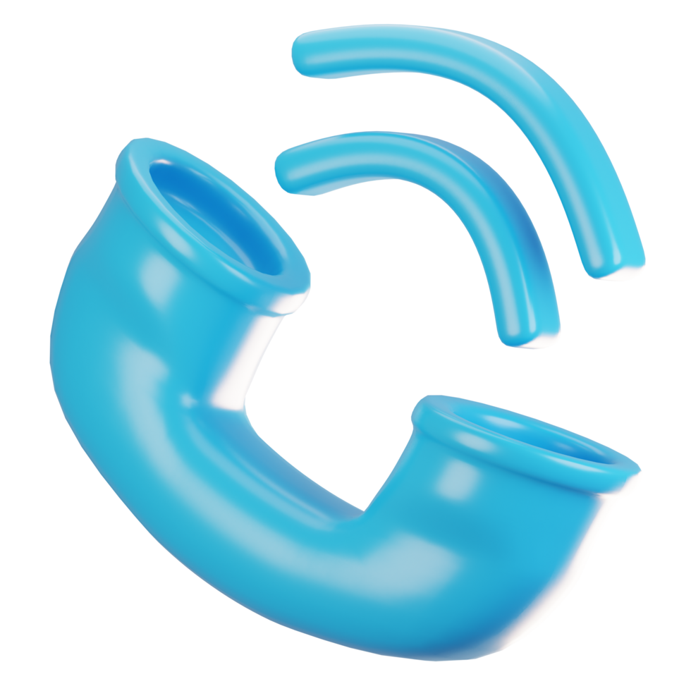 3d rendering general user interface icon concept. 3d render calling icon png