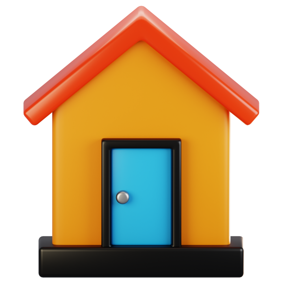 3d rendering general user interface icon concept. 3d render home icon png