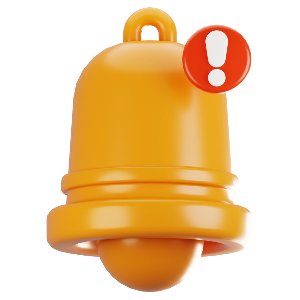 3d rendering general user interface icon concept. 3d render notification icon png