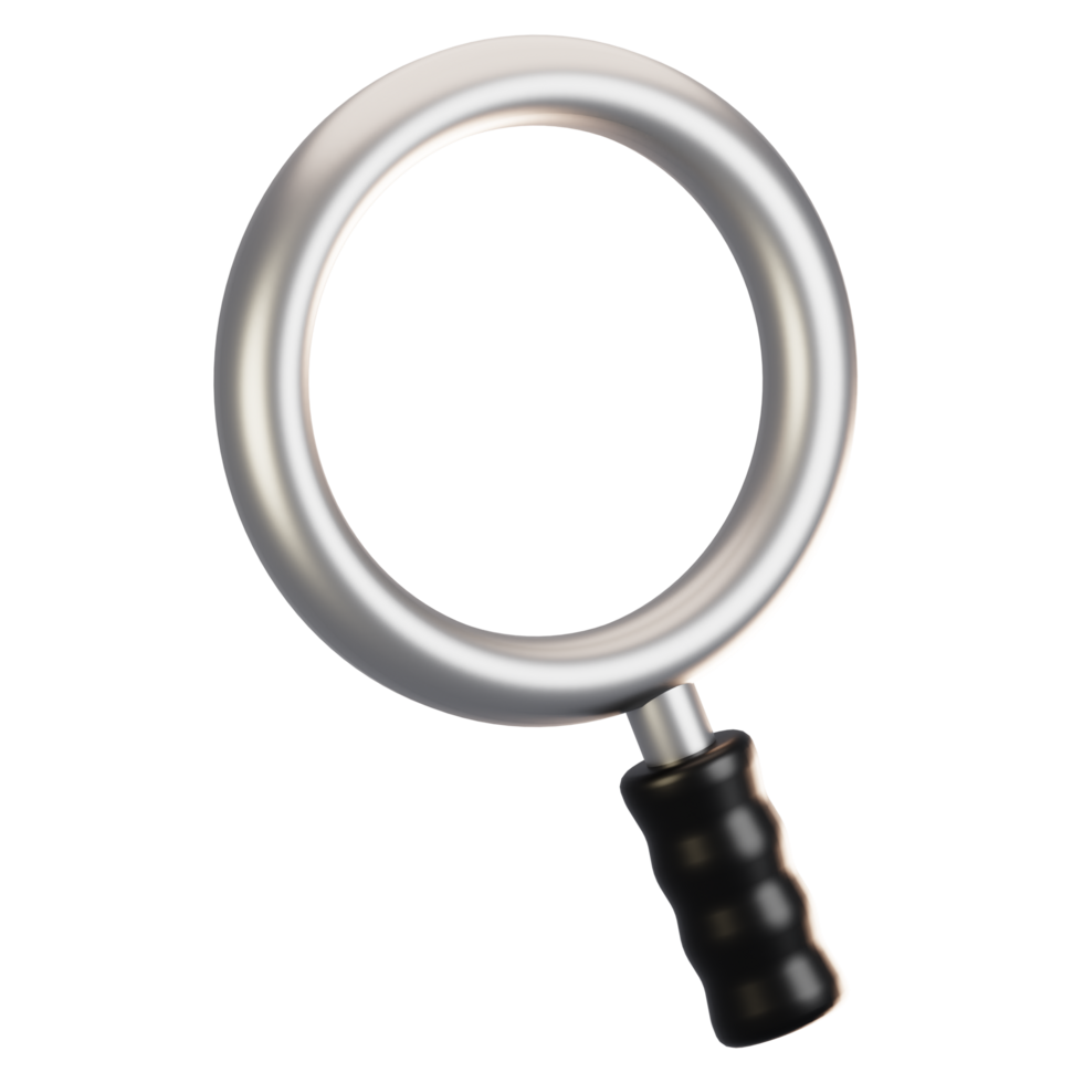 3d rendering general user interface icon concept. 3d render search icon png