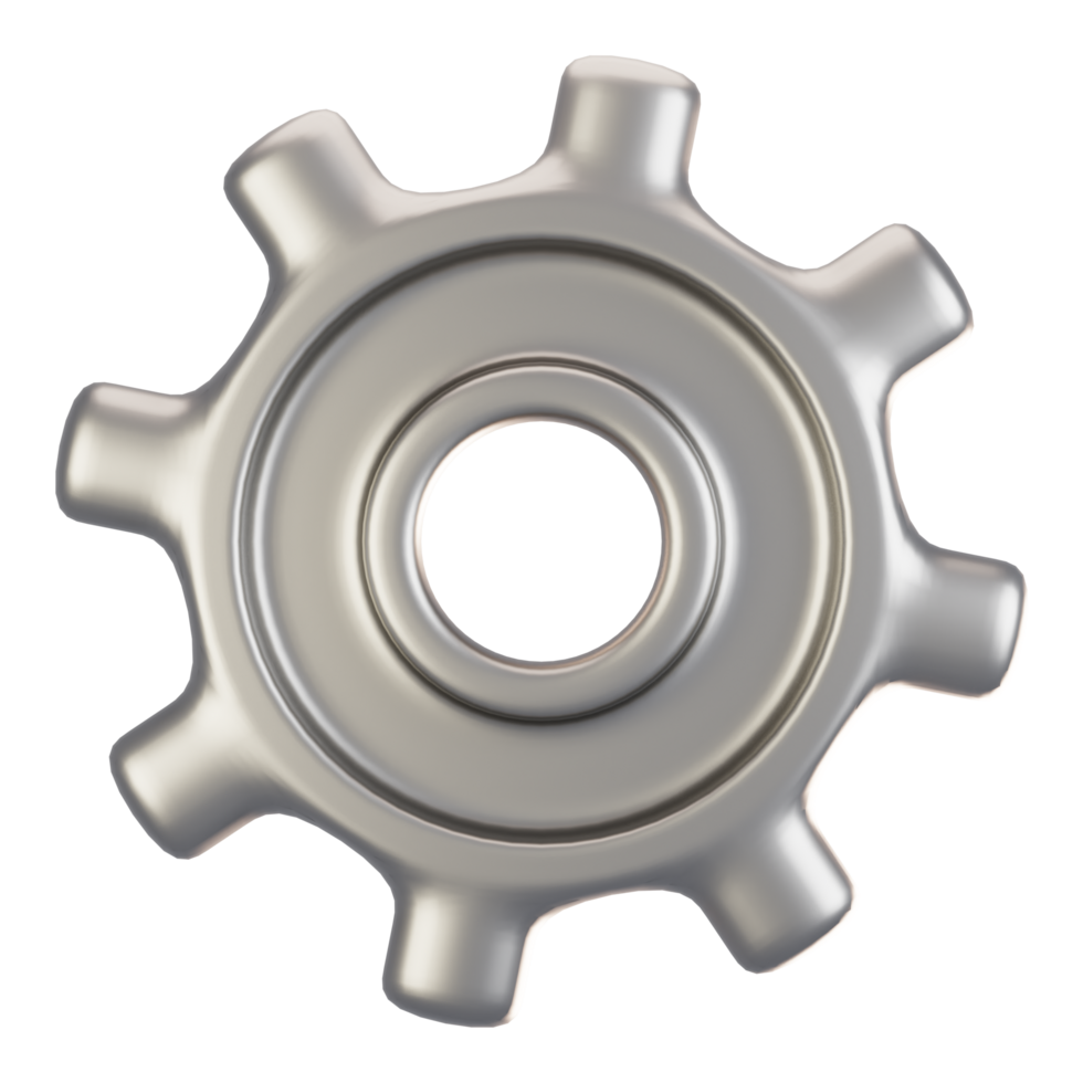 3d rendering general user interface icon concept. 3d render setting icon png