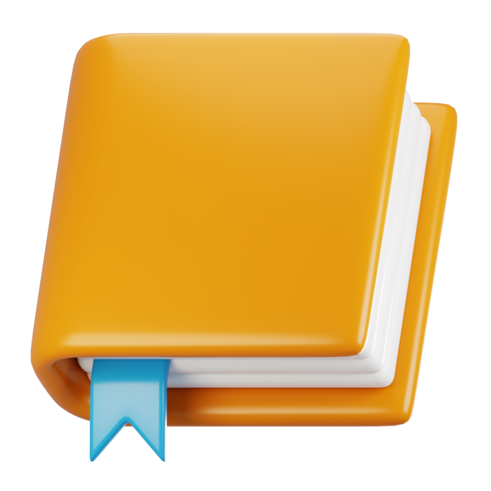 3d rendering general user interface icon concept. 3d render book icon png