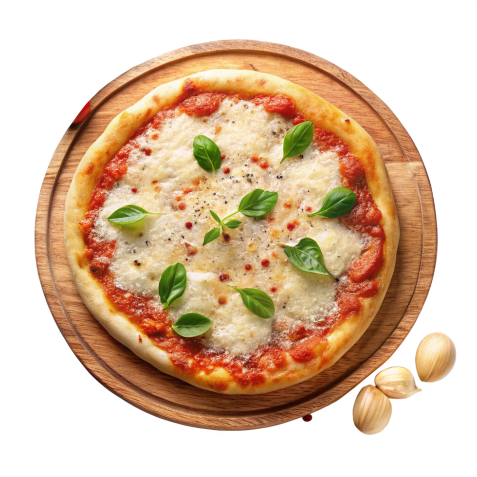 Mouthwatering pizza image ideal for culinary and food promotion png