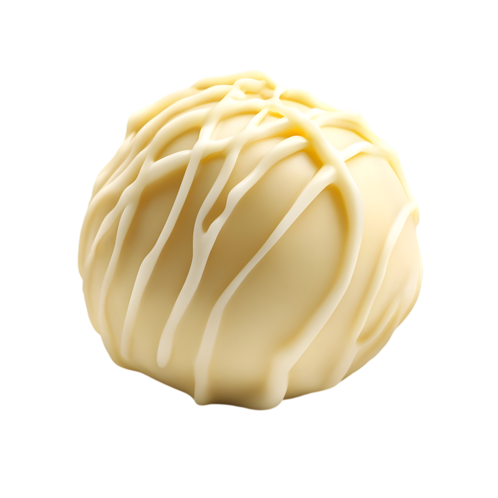 White Chocolate Ball with White Icing png