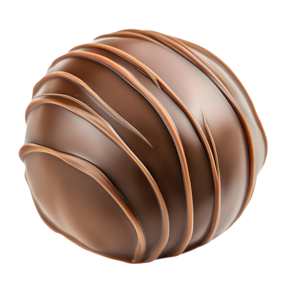 Chocolate Ball with Glossy Coating on Display png