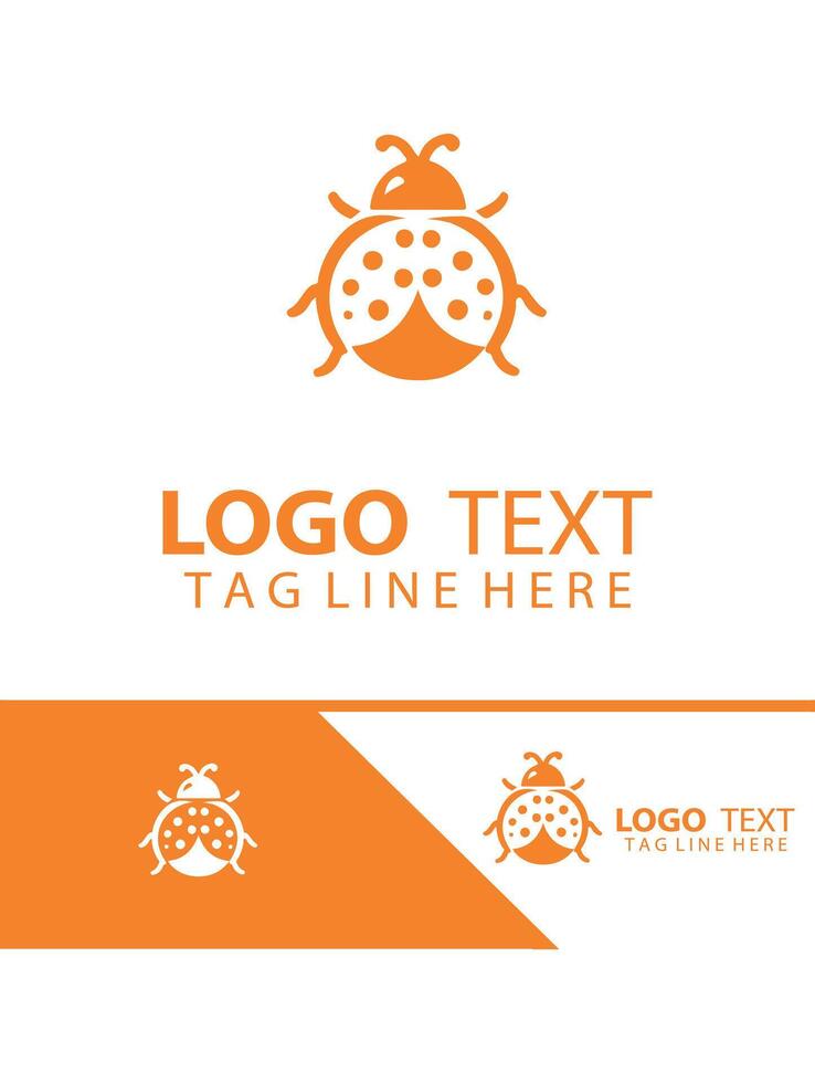 Bug Bliss Ladybug logo vector