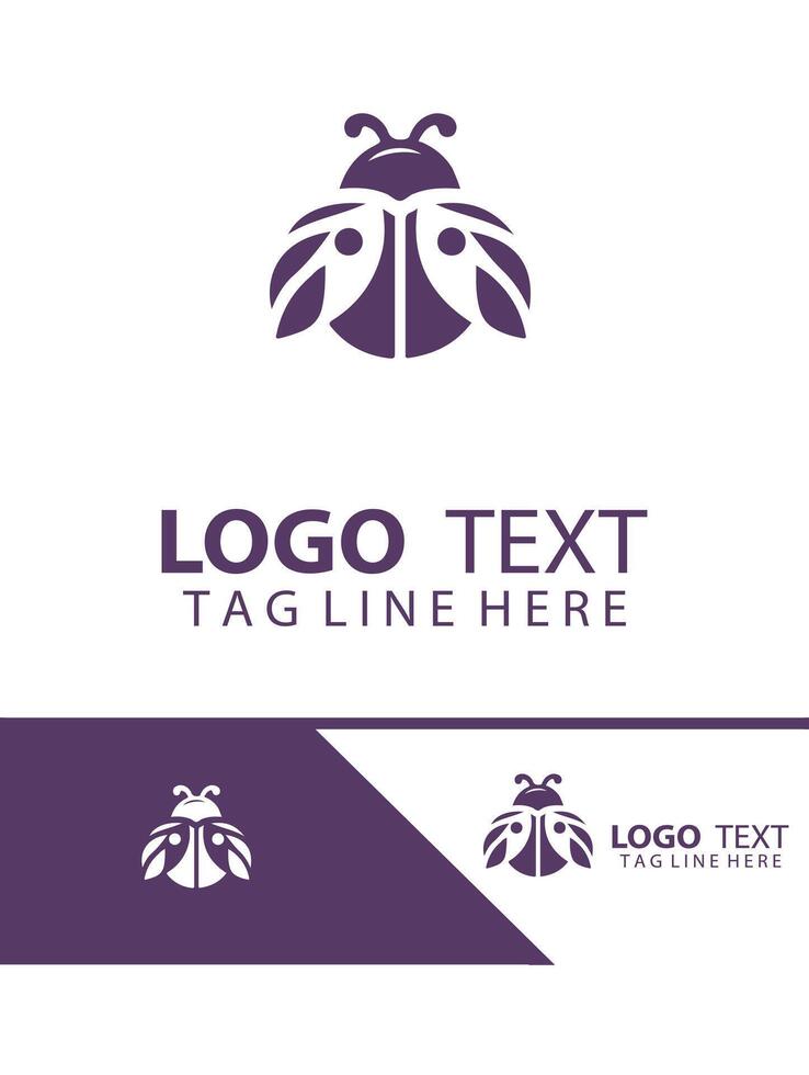 Tiny Wings Ladybug logo vector