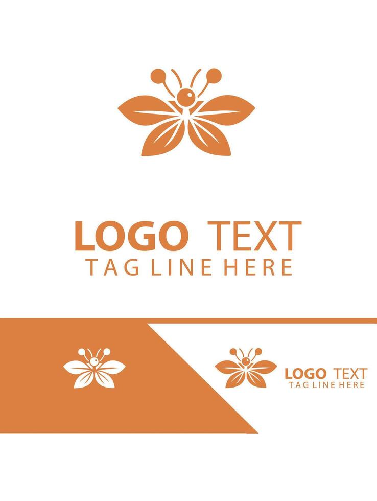 Lady Flutter Ladybug logo vector