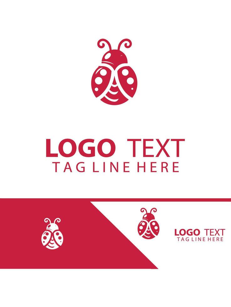 Dazzle Bug Ladybug logo vector