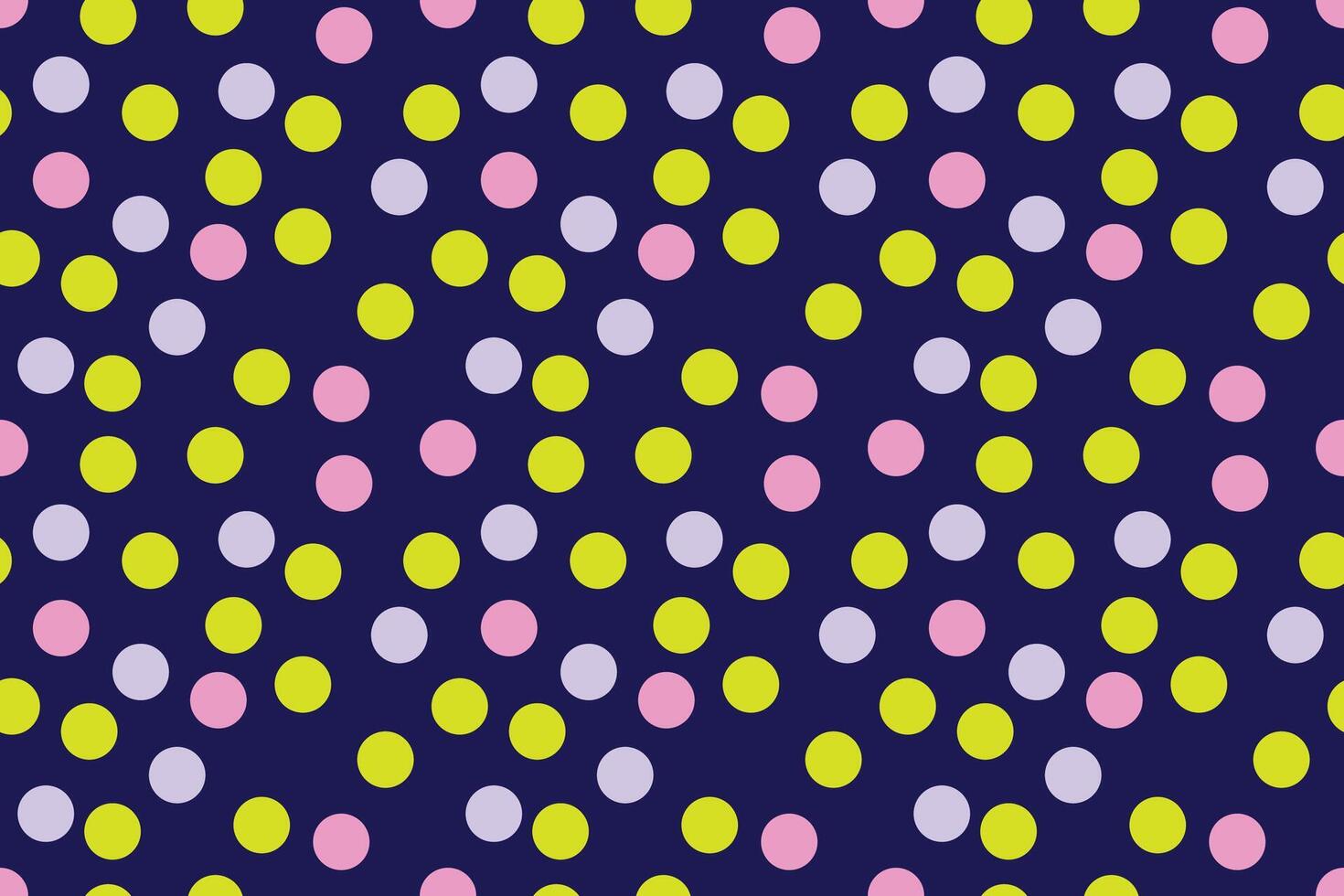 Polka colorful dots cute abstract seamless repeat pattern vector