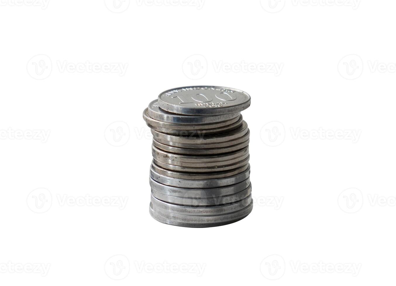 pile of coin isolated element photo