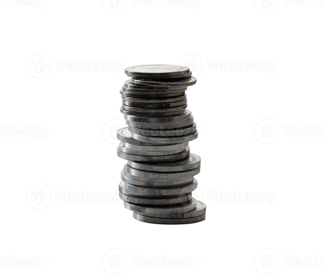 the stack of coin isolated element photo