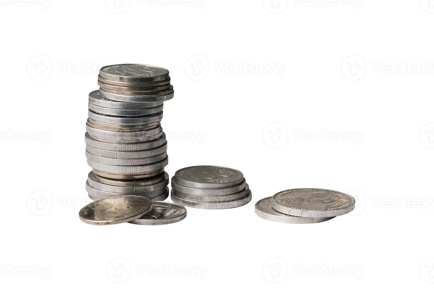 abstract stack of money for financial isolated element photo