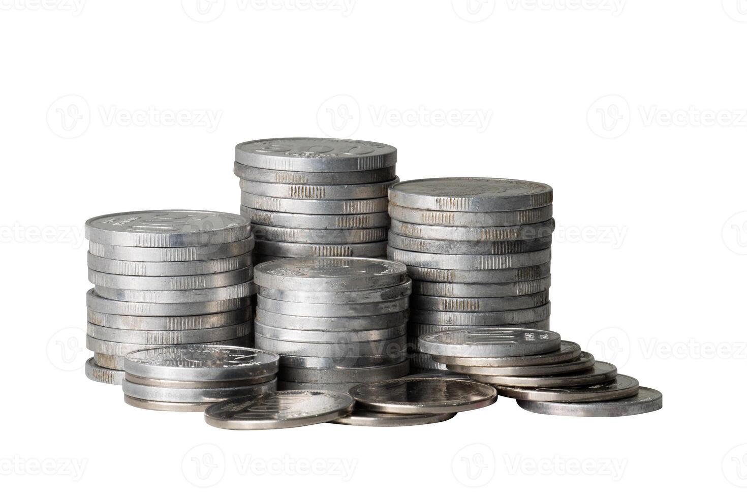 heap of coin isolated element photo