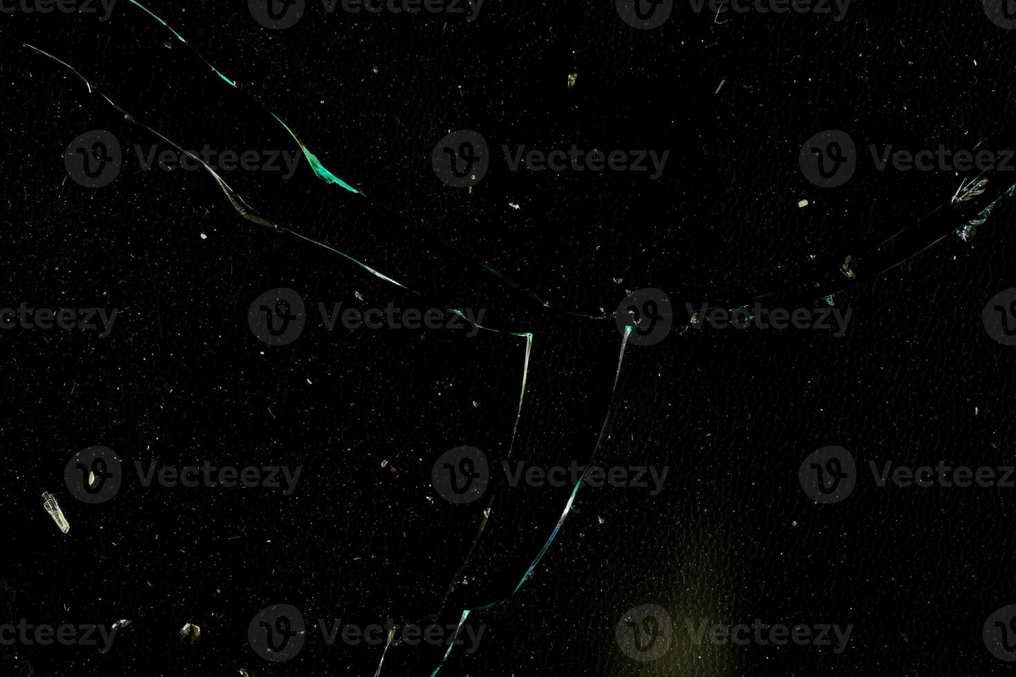 Grunge broken glass with particle texture photo