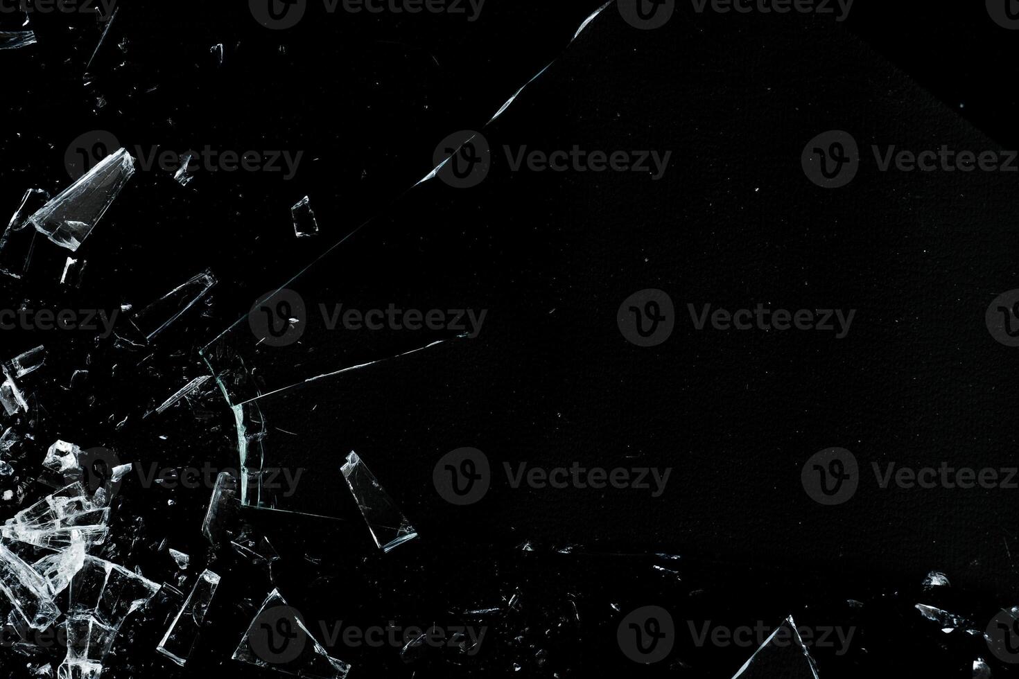 Hole broken glass with particle texture for overlay photo
