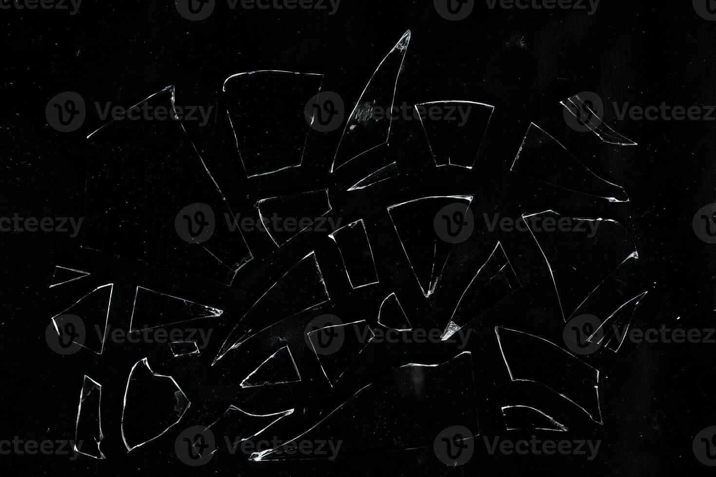 Abstract broken sharp glass texture photo