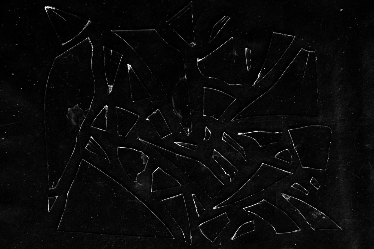 Abstract broken glass texture overlay for crime element photo