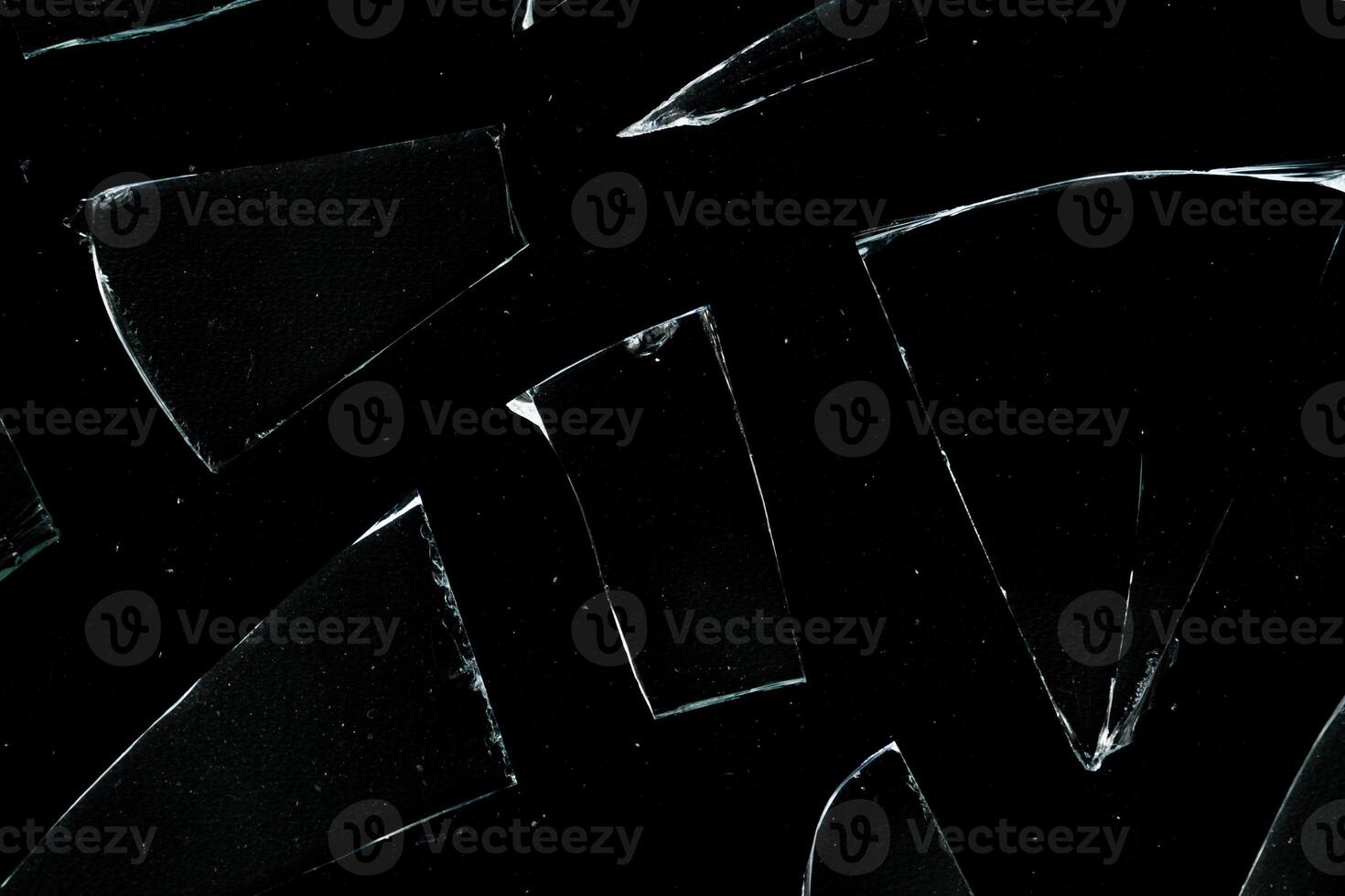 Abstract broken glass shards background photo