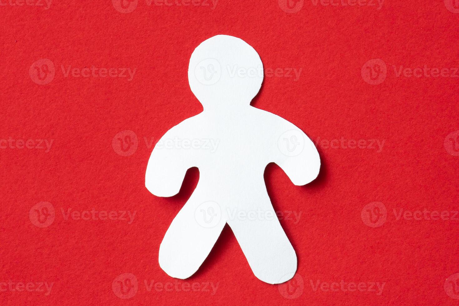 Cookies in paper cut out craft photo