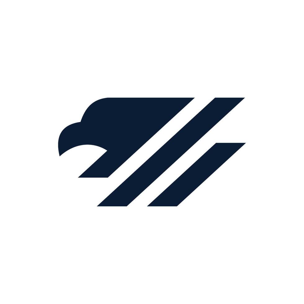 abstract modern eagle head logo vector