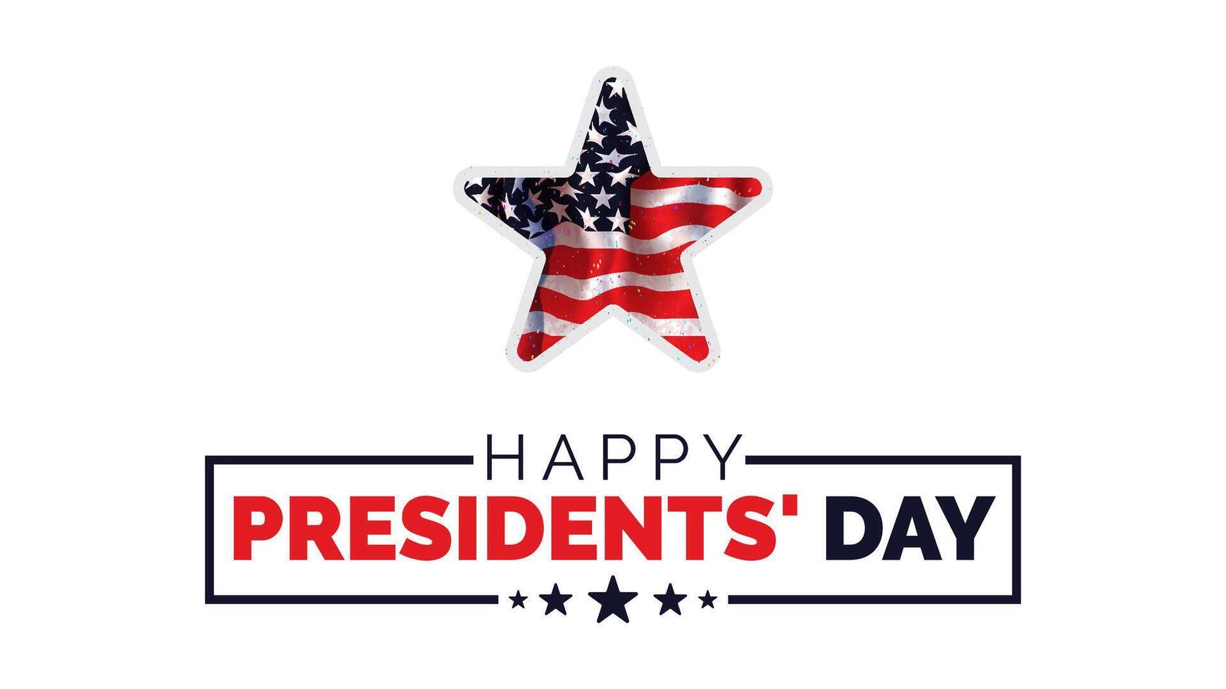 Happy Presidents Day card, Background, poster, greeting illustration. vector