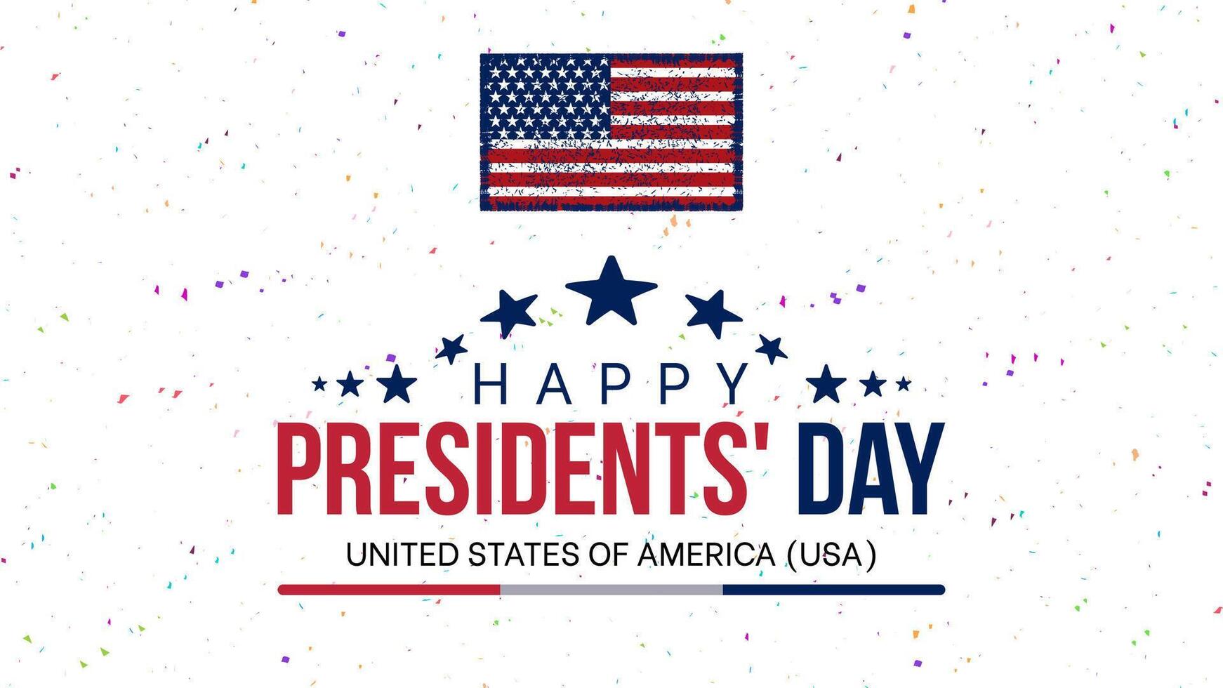 Happy Presidents'' Day card, Background, poster illustration. vector