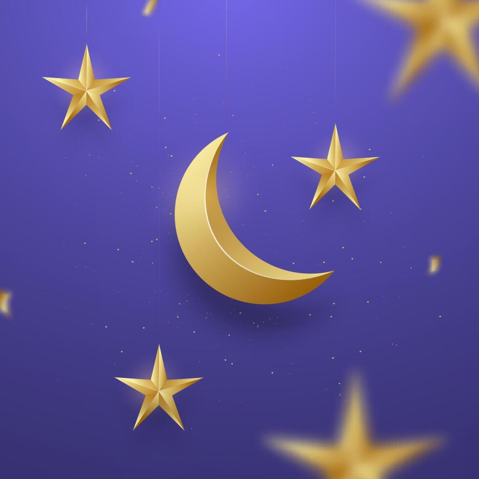 Ramadan Kareem celebration greeting banner. vector