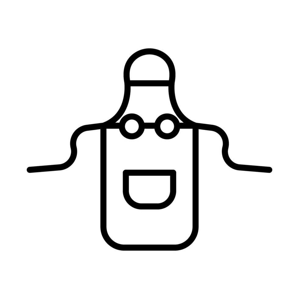 Apron line icon deisgn vector