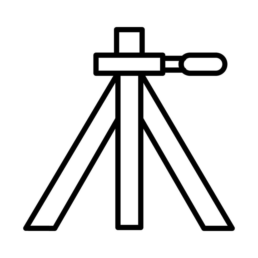 Tripod Line Icon Design vector
