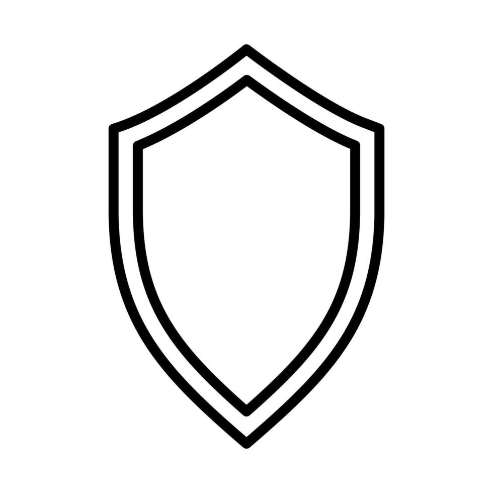 Protector Line Icon Design vector