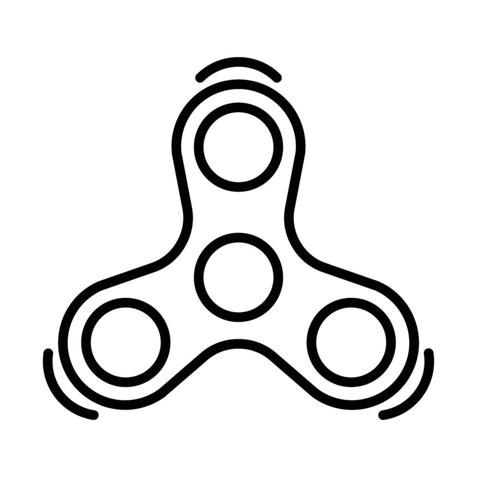 Spinner Line Icon vector