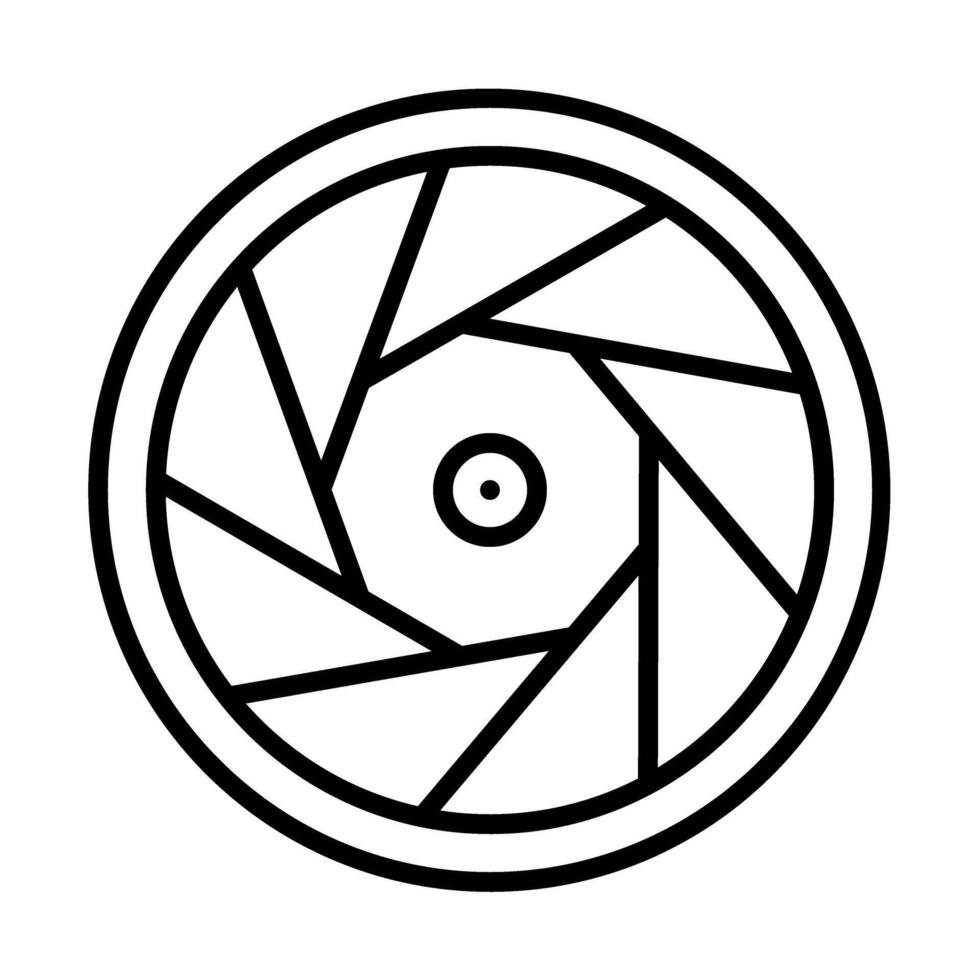 Diaphragm Line Icon Design vector