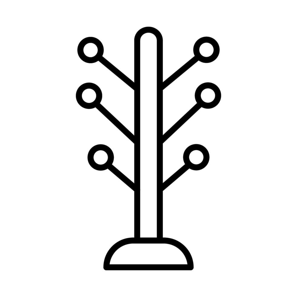 Coat rack line icon deisgn vector