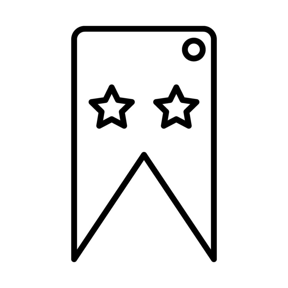 Book mark Line Icon Design vector