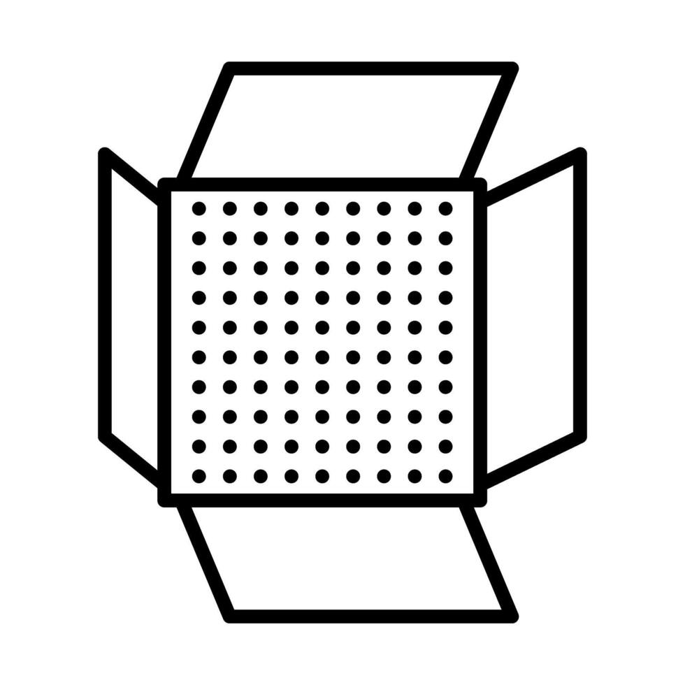 Led light Line Icon Design vector
