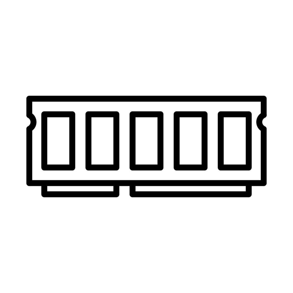 Ram Black Line Icon Design vector