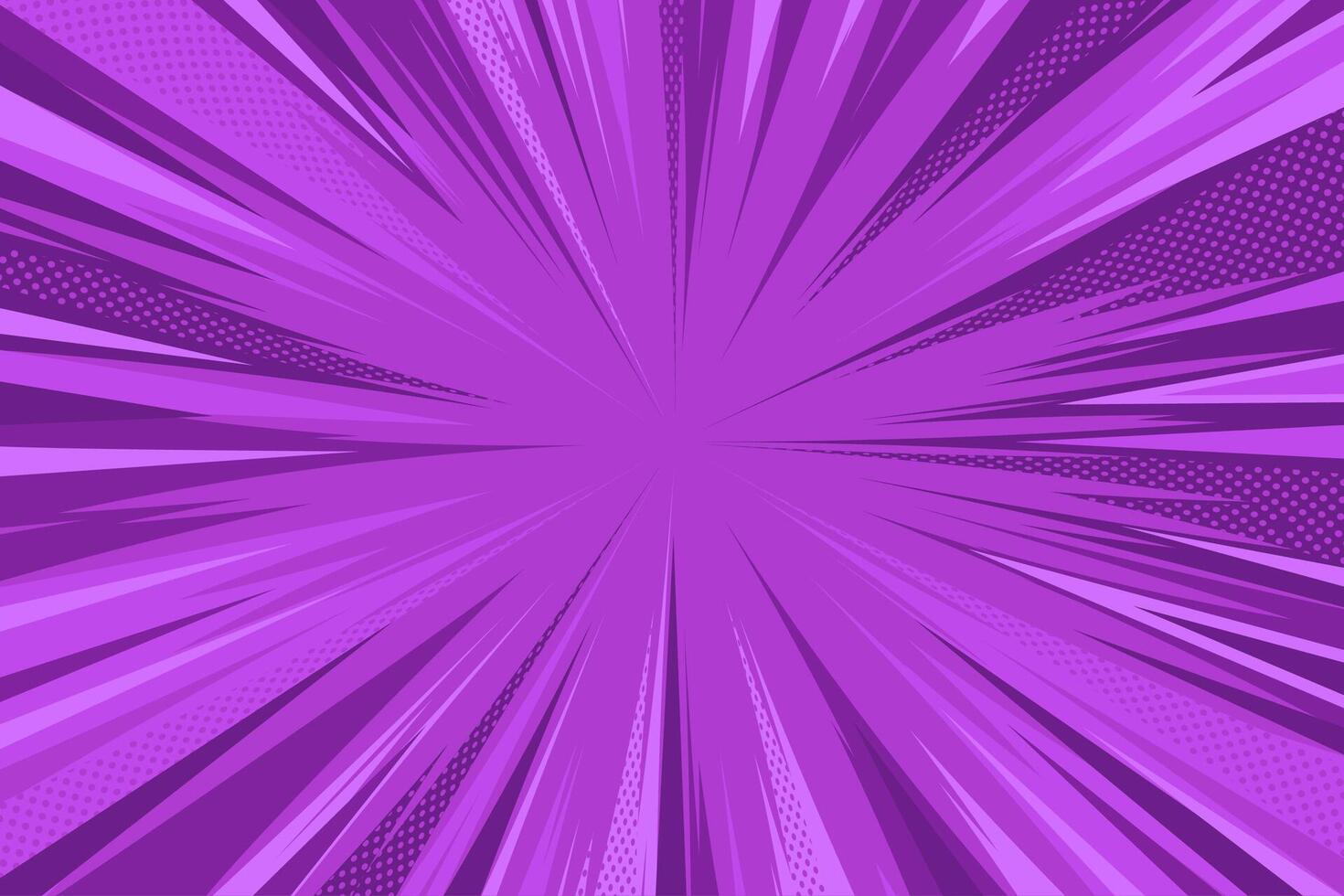 Purple comic book background. Modern creative pop art purple halftone style background for cover, decor, banner, poster. vector