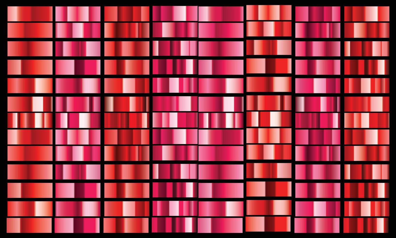 Red chrome gradient setpatterntemplatelove vector