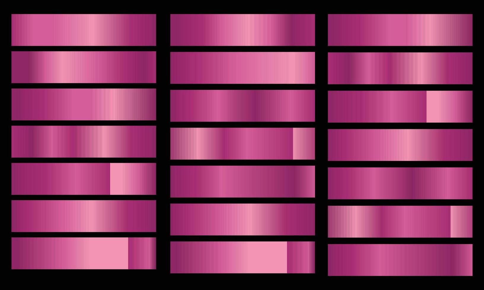 Rose gold gradient collection vector