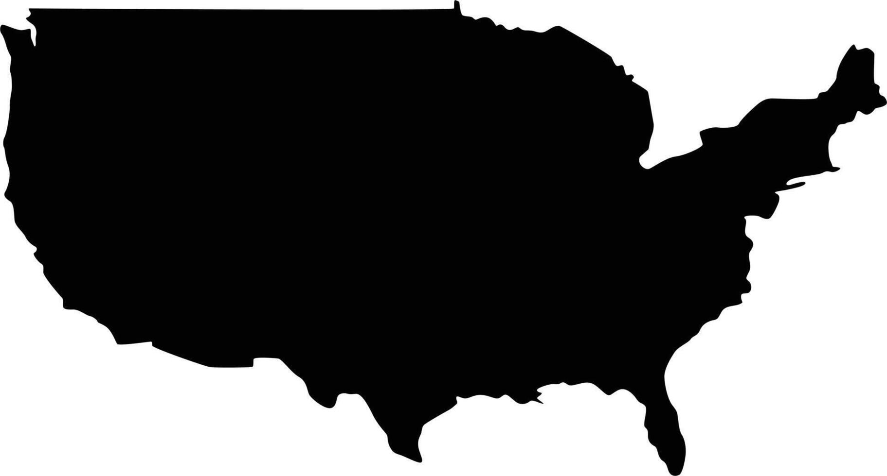 US Map silhouette icon design vector