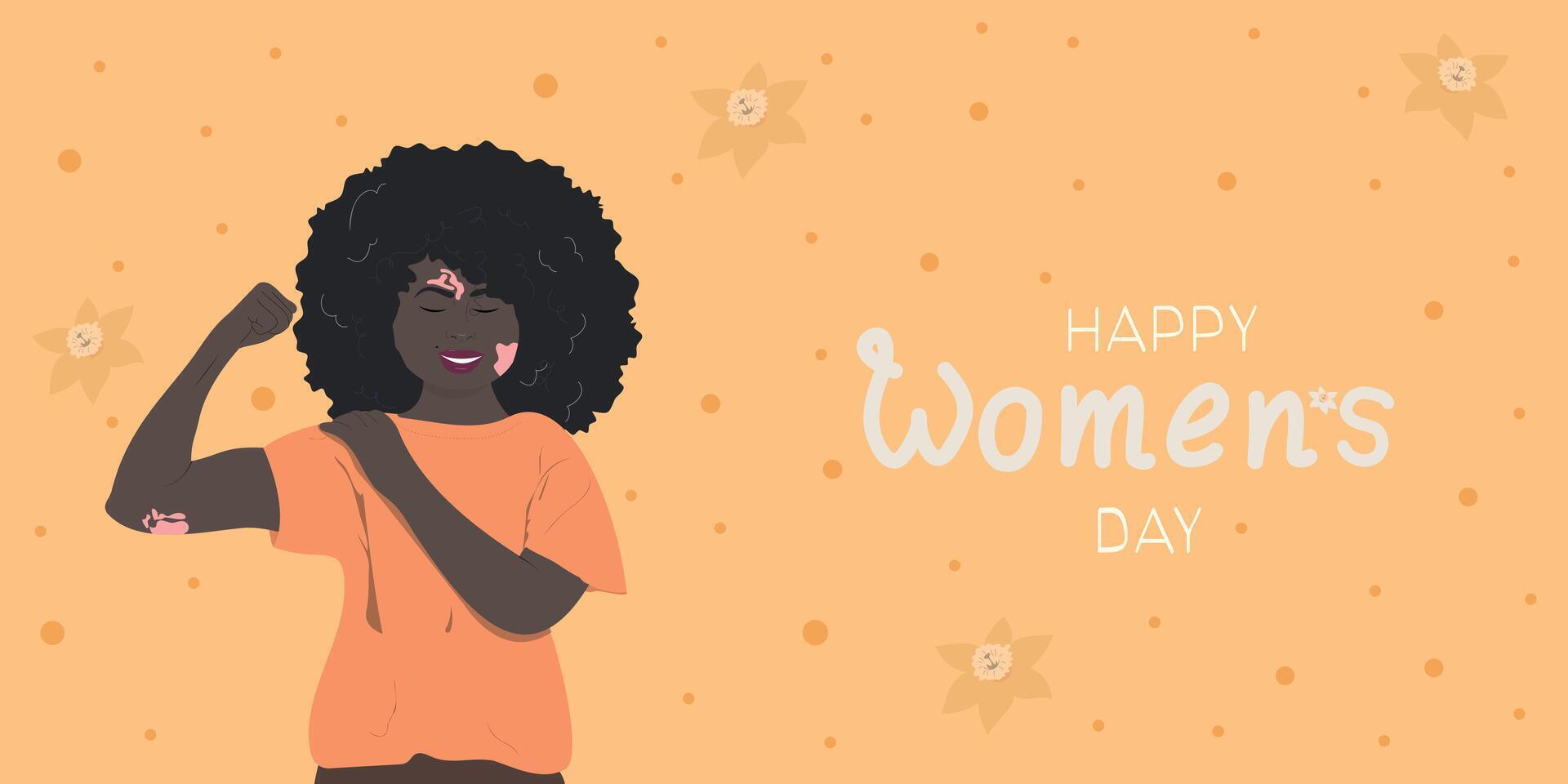 Happy Women's Day banner vector