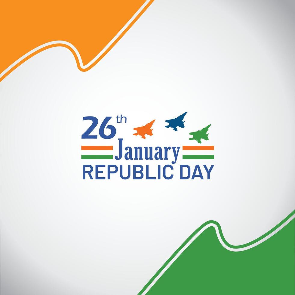 26th Republic Day vector