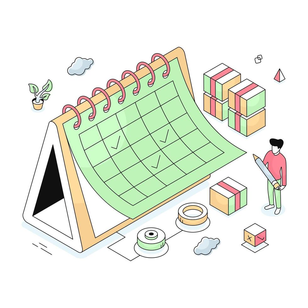 Modern design illustration of online luggay vector