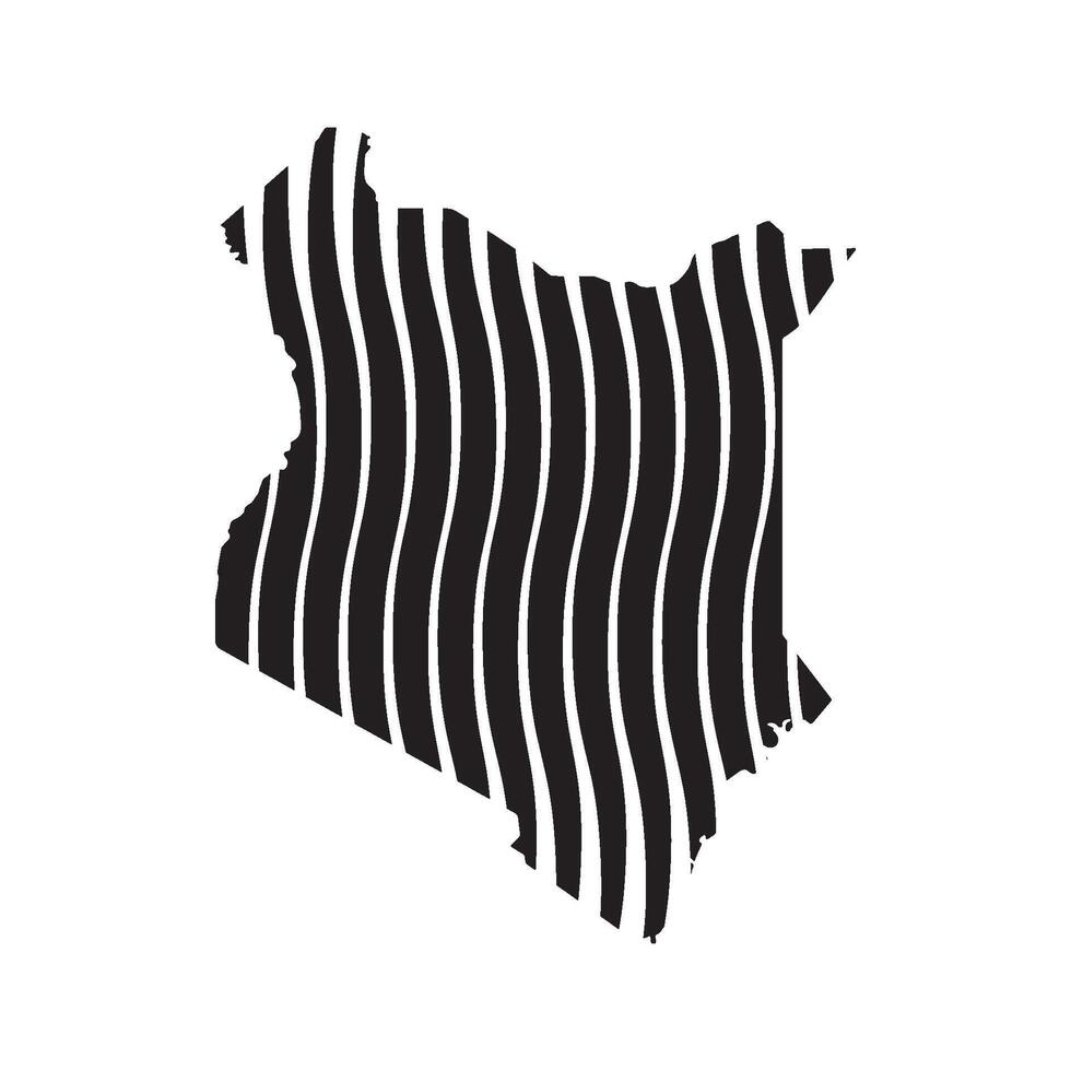 Kenya Map Icon Design vector