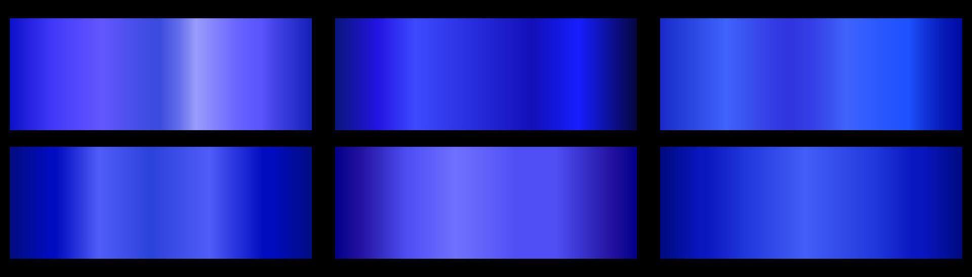Turquoise color gradient set for light to bright colors. blue gradient palette. vector