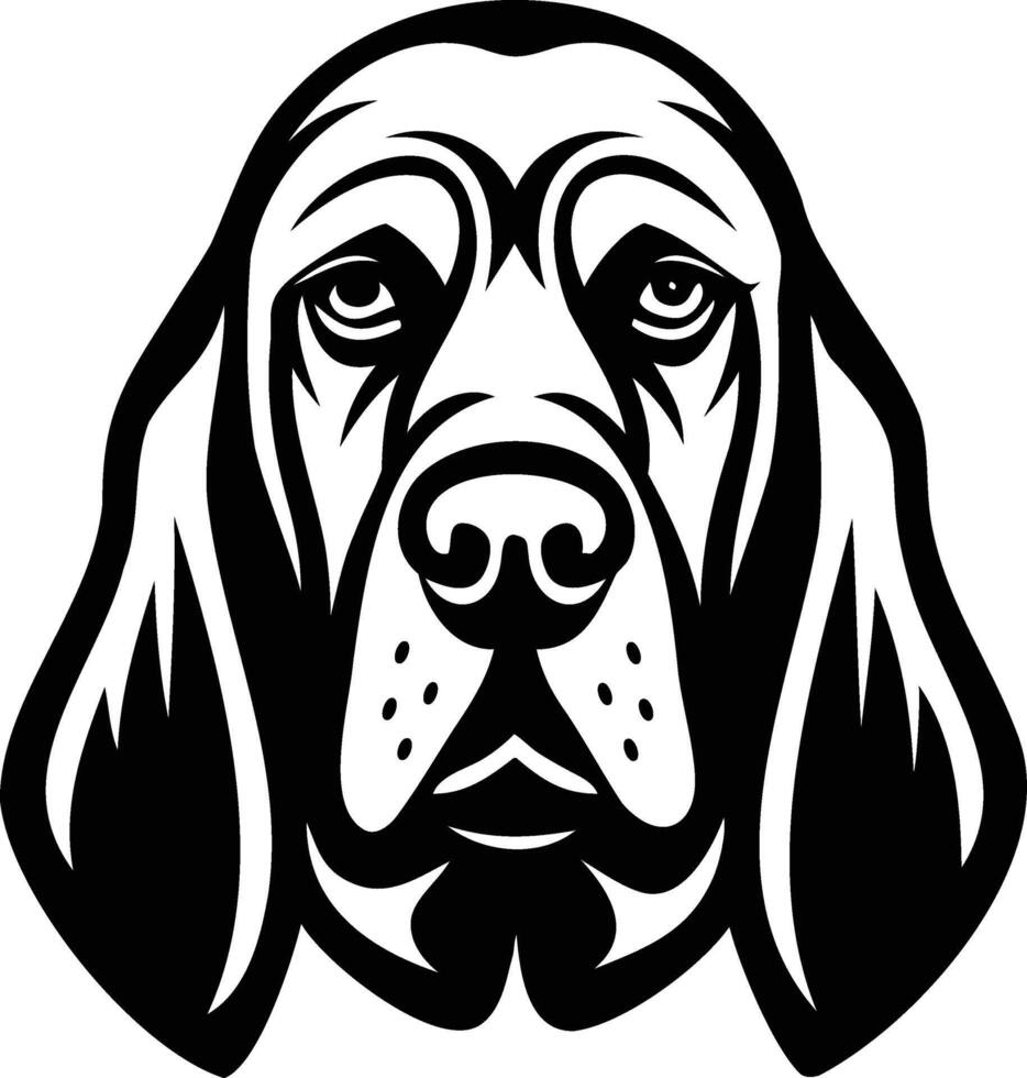 Elegant Bloodhound Silhouette Designs for Every Purpose vector