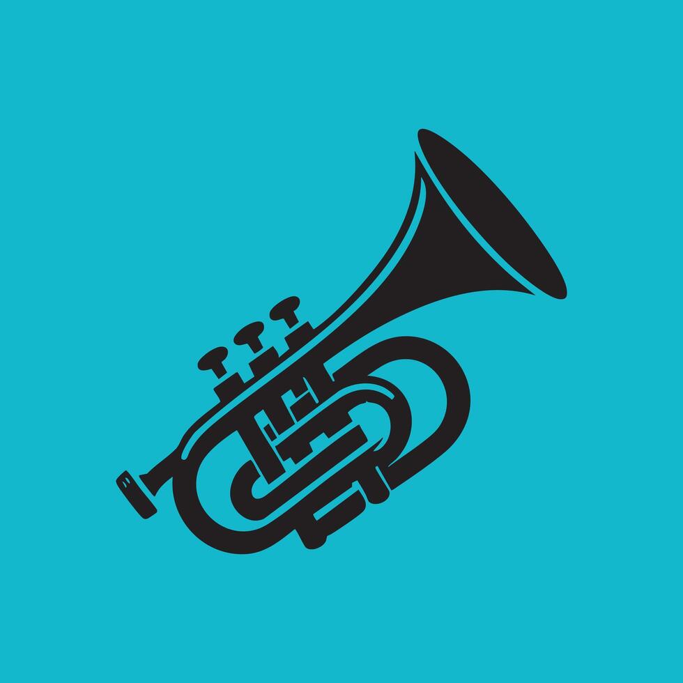 Classic Bugle Shape Illustration vector